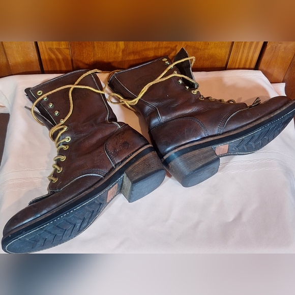 CAROLINA steel-toed oil resistant leather work boots. Size 7 1/2 - Picture 12 of 16